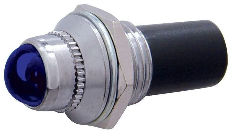 UPI 3/8" Mini 12V Pilot Dash Lamp Warning Light, Blue UP40052 Autofit