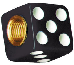UPI Black With White Dots (4-Pack) Dice Vale Caps UP70007 Autofit