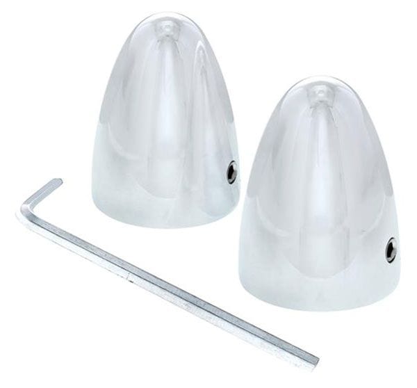 UPI Chrome Wiper Shaft Bullets, Fits 5/8" Shaft UPC4041L Autofit