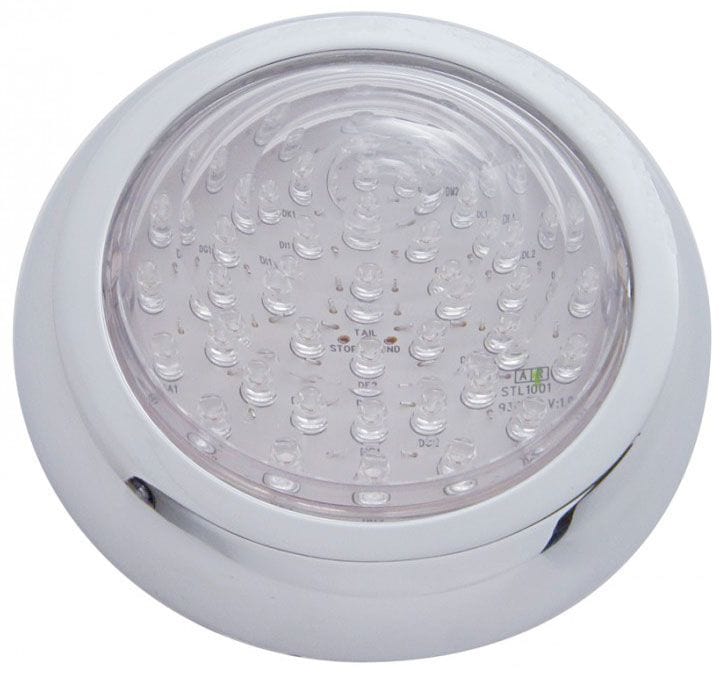 UPI Clear Lens, Suit 1950's Pontiac Style Rear LED Tail Light Assembly UPSTL1007LED Autofit