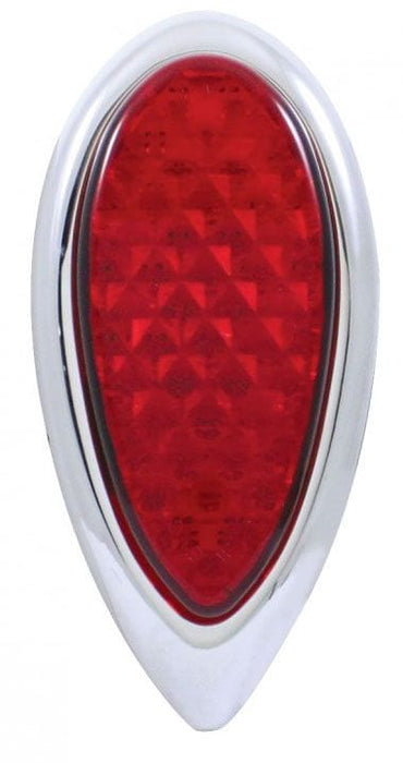 UPI Red Lens, Suit 1938-39 Ford Flush Mount S/S LED Rear Tail Light Assembly UPFTL383903 Autofit