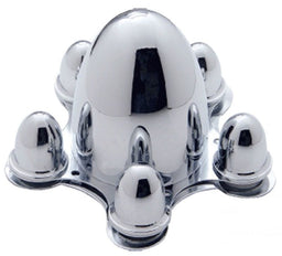 UPI Suit 5 X 4-3/4" Bolt Circle (Set Of 4) Chrome Spider Wheel Caps UPC8056 Autofit