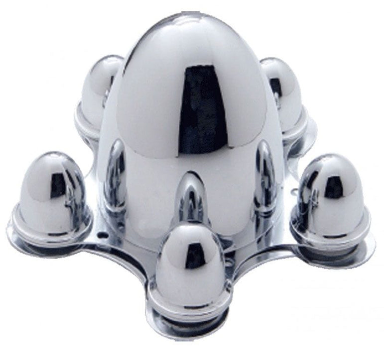 UPI Suit 5 X 4-3/4" Bolt Circle (Set Of 4) Chrome Spider Wheel Caps UPC8056 Autofit