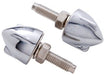 UPI Wing Style (4 Pack) Chrome Bullet License Plate Fastener UP10887 Autofit