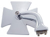 UPI With Curved Arm 4" Maltese Cross Mirror UPM1006 Autofit