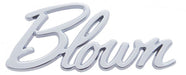 UPI With Studs & Clips Chrome "Blown" Script Emblem UPS1010 Autofit