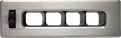 Vintage Air Vintage Air Brushed Aluminium Rectangle Louvre. 4" x 1.25" Face size VA49203-VUQ Autofit