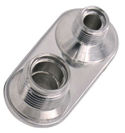 VINTAGEAIR -6 & -10 Male O-Ring Vintage Air A/C &:; Heater 2-Way Polished Bulkhead VA382600-MBA Autofit