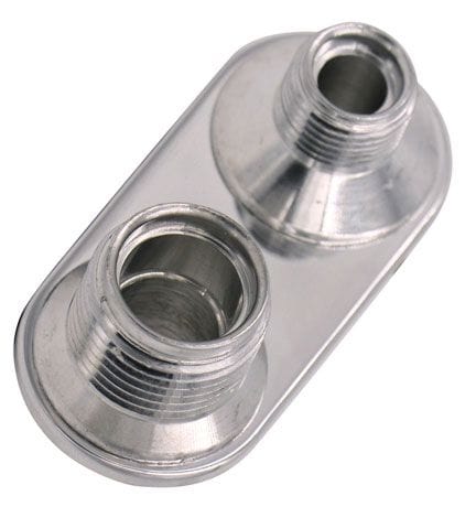 VINTAGEAIR -6 & -10 Male O-Ring Vintage Air A/C &:; Heater 2-Way Polished Bulkhead VA382600-MBA Autofit