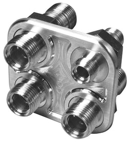 VINTAGEAIR -6 & -10 Male O-Ring Vintage Air A/C & Heater 4-Way Bulkhead VA34217-VUQ Autofit