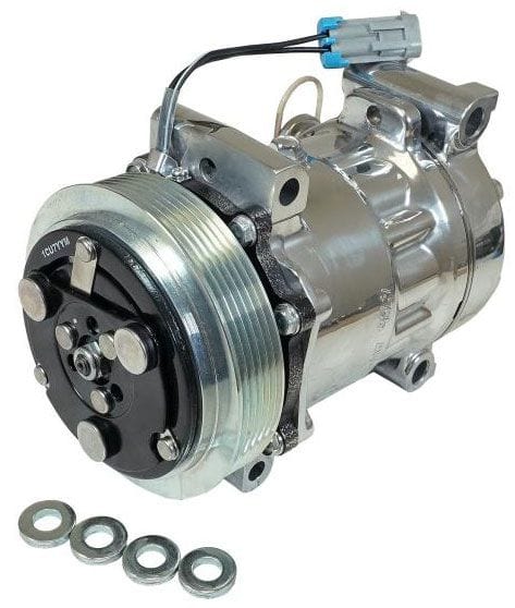 VINTAGEAIR 6-Groove A/C Compressor Serpentine Pulley, Polished VA046441-MTQ Autofit