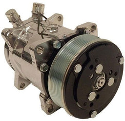 VINTAGEAIR Polished Finish Vintage Air SD508 7-Groove Serpentine Pulley A/C Compressor VA04808-VMQ Autofit