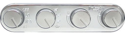VINTAGEAIR Vintage Air 4 Knob Streamline Panel Polished Face And Knobs. 5.318" Wide x 1" Ta Autofit