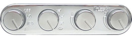 VINTAGEAIR Vintage Air 4 Knob Streamline Panel Polished Face And Knobs. 5.318" Wide x 1" Ta Autofit