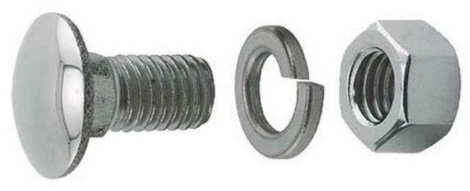 VINTIQUE Stainless Steel, No hole for wire, each Vintique Inc Headlight Bar Bolt Ford 1933-34 VI40-13119-SSNH Autofit