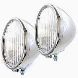 VINTIQUE Suit 1928-29 Ford With Early Fluted Model 'A' Lenses Vintique Inc S/S Headlamps VIAR-13000-AQS Autofit