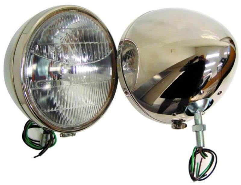 VINTIQUE Suit 1933-34 Ford Vintique Inc S/S Head Lamps VI40-13000-QS Autofit
