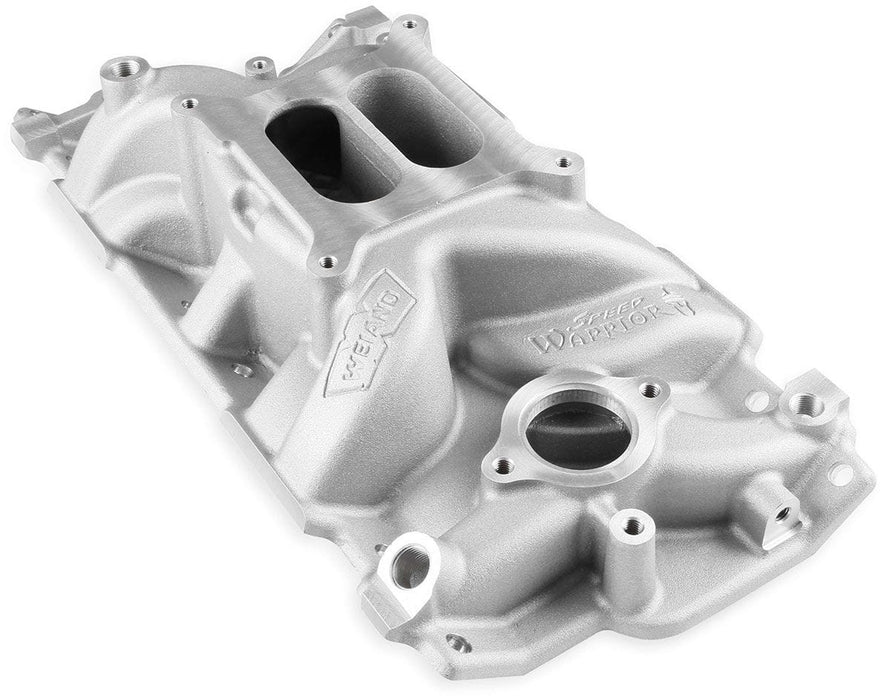 Weiand Non/EGR 262ci-400ci, 1955-1986 Cylinder Heads, Satin Finish Weiand SB Chev Speed Warrior Intake Manifold WM8150 Autofit