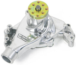 WEIAND With "Twisted Snout" design, Long, Polished Finish Weiand SB Chev Action +Plus Water Pump WM9240P Autofit