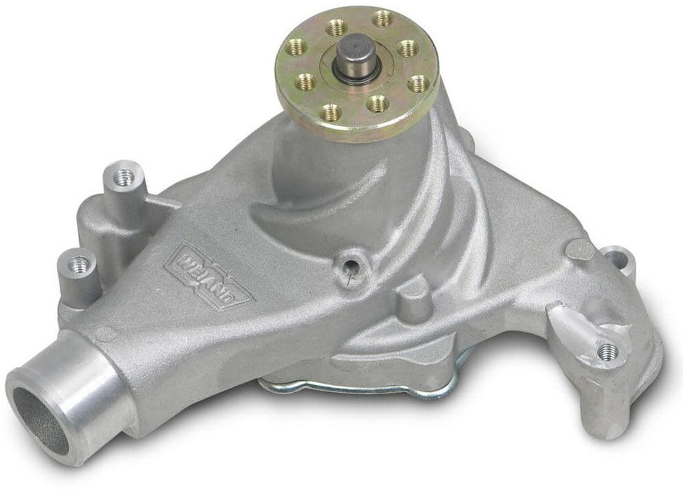 WEIAND With "Twisted Snout" design, Long, Satin Finish Weiand SB Chev Action +Plus Water Pump WM9240 Autofit