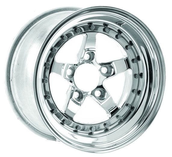 WELD 15" x 10" 5.5" B/S With 5 x 4.5" B/C Weld Star RT - Polished Center WE791P-510210 Autofit