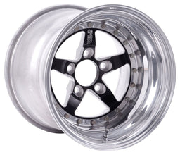 WELD 15" x 10" 5.5" B/S With 5 x 4.75" B/C Weld Star RT - Black Center WE791B-510280 Autofit