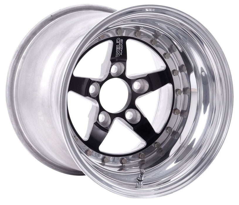 WELD 15" x 10" 6.5" B/S With 5 x 4.5" B/C Weld Star RT - Black Center WE791B-510212 Autofit