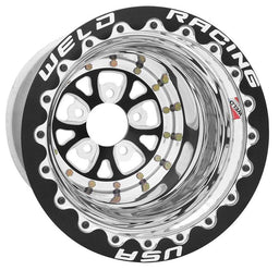 WELD 15" x 12", 4" B/S With 5 x 4.50" B/C, Double Bead-Loc With M/T Tyres V-Series Rim - Black Center WE84B-512208MB Autofit