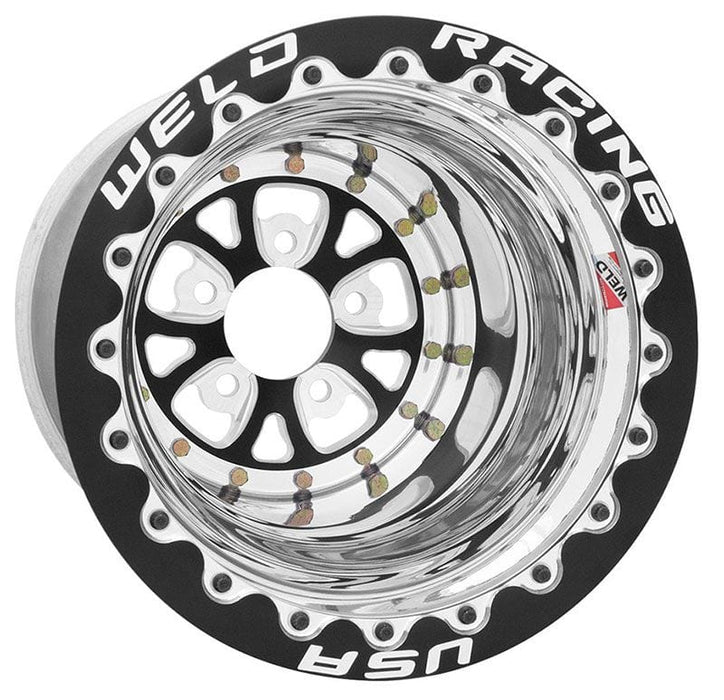 WELD 15" x 13", 5" B/S With 5 x 4.50" B/C, Single Bead-Loc With M/T Tyres V-Series Rim - Black Center WE84B-513210F Autofit