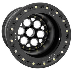 WELD 15" x 17" , 42 Spline, 5" Offset, Outer Bead-Loc With 6-Hole Mud Magnum Sprint Rim - All Black WE735B-517B55-6 Autofit