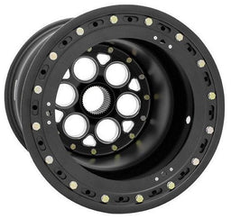WELD 15" x 17" , 42 Spline, 5" Offset, Outer Bead-Loc With Mud Cover Magnum Sprint Rim - All Black WE735B-517B55 Autofit