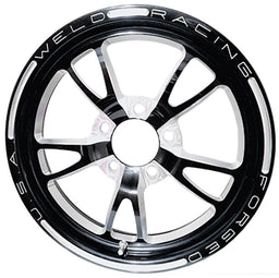 WELD 15" x 3.5" 1.75" B/S Suit 5 x 4.75" B/C Full Throttle Drag Front Runner 1-Piece - Black WE782B-15274 Autofit