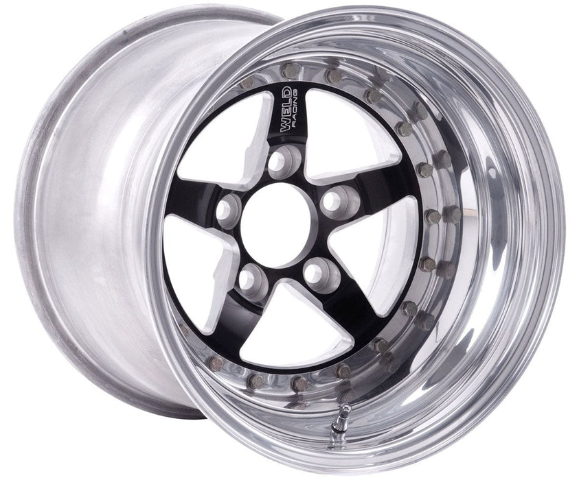 WELD 15" x 9" 4.5" B/S With 5 x 4.5" B/C Weld Star RT - Black Center WE791B-59208 Autofit
