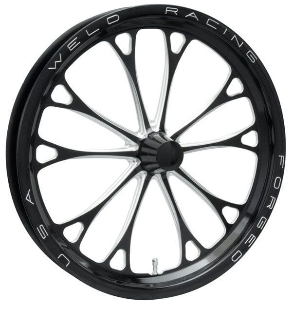 WELD 17" x 2.25" 1.13 B/S Suit Anglia Spindle Mount V-Series Drag Front Runner 1-Piece - Black WE784B-17000 Autofit