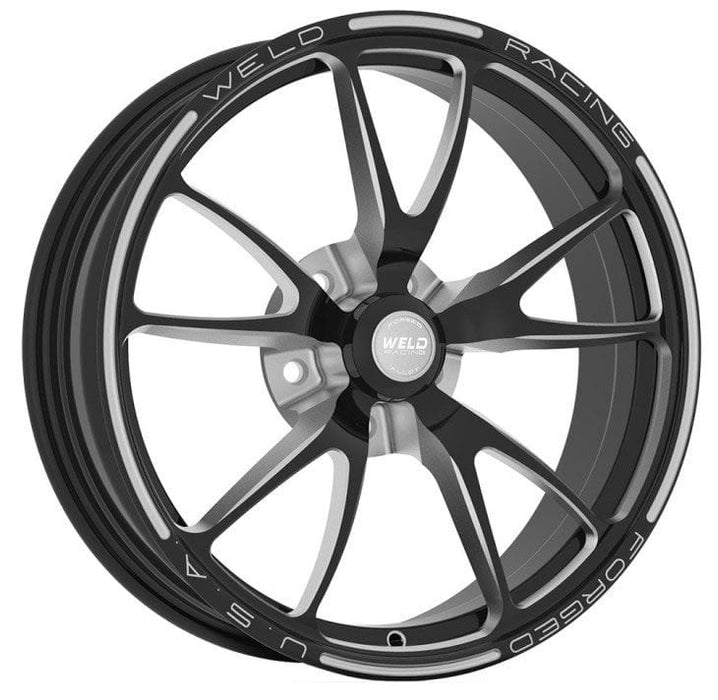 WELD 17" x 4.5" 2.25" B/S Suit 5 x 4.75" B/C Full Throttle Drag Front Runner 1-Piece - Black WE782B-1704274 Autofit