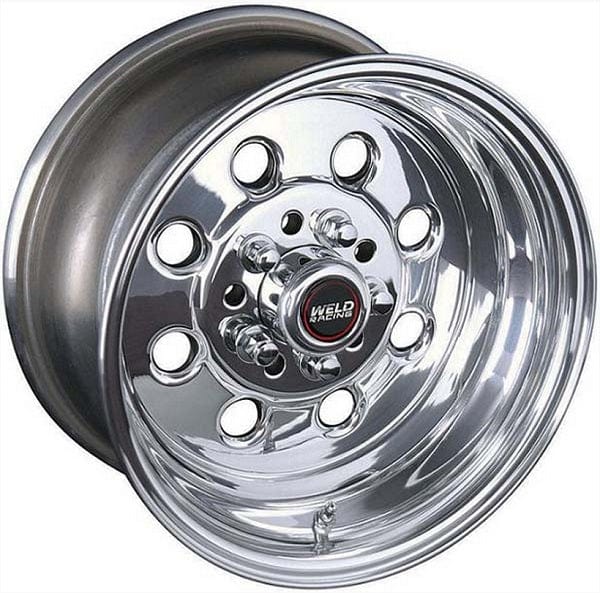 WELD 5 x 4.5/4.75" (Multi-Fit) Bolt Circle with 6.5" Backspace Draglite 15" x 8" Wheel - Polished Finish WE90-58352 Autofit
