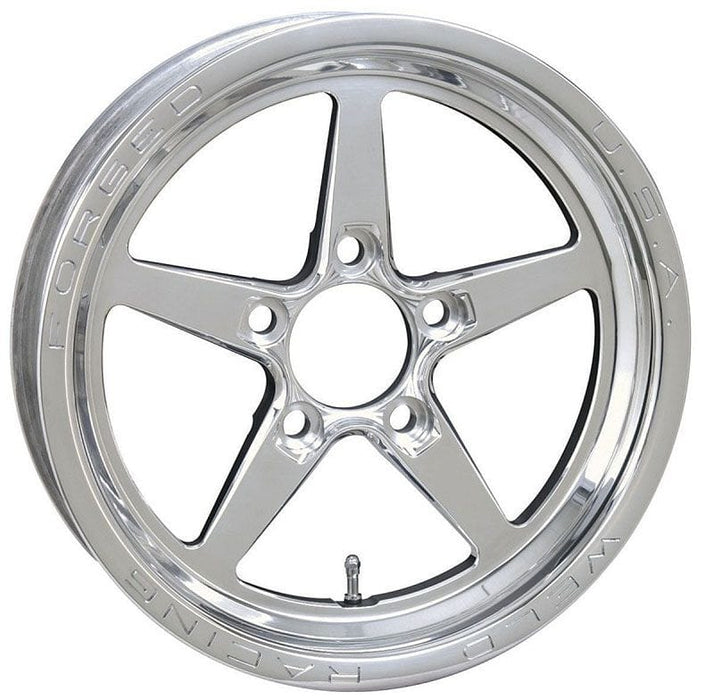 WELD 5 x 4.5" Bolt Circle with 1.75" Backspace AlumaStar 2.0 1-Piece 15 x 3.5" Wheel - Polished Finish WE788-15204 Autofit