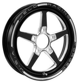 WELD 5 x 4.5" Bolt Circle with 2.25" Backspace AlumaStar 2.0 1-Piece 17 x 4.5" Wheel - Black Finish WE788B-1704204 Autofit