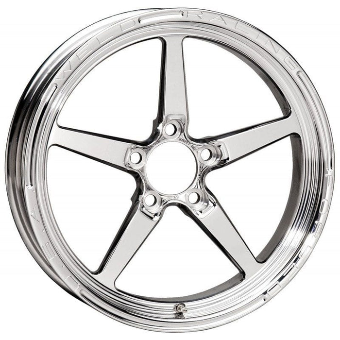 WELD 5 x 4.5" Bolt Circle with 2.25" Backspace AlumaStar 2.0 1-Piece 17 x 4.5" Wheel - Polished Finish WE788-1704204 Autofit