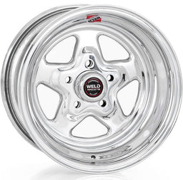 WELD 5 x 4.5" Bolt Circle with 6.5" Backspace ProStar 15" x 10" Wheel - Polished Finish WE96-510212 Autofit
