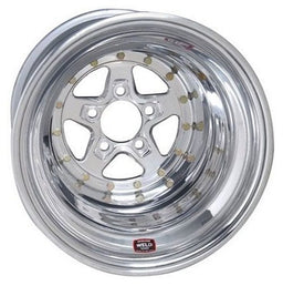 WELD 5 x 4.75" Bolt Circle with 4" Backspace AlumaStar 2.0 15 x 10" Wheel - Polished Finish WE788-510278 Autofit