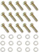 Weld Racing 5/16-24 x 3/4" UHL Bolt With Washers (Set of 15) Replacement Wheel Center Bolt Kit WEP613-7040 Autofit