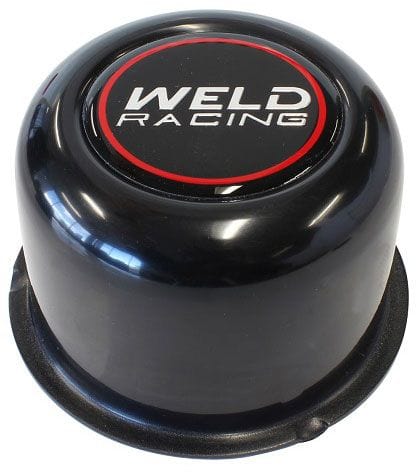 WELD Suit 5-Stud Weld Wheel, 2" Tall Replacement Wheel Center Cap - Black WEP605-5073B Autofit