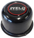 WELD Suit 5-Stud Weld Wheel, 2" Tall Replacement Wheel Center Cap - Black WEP605-5073B Autofit