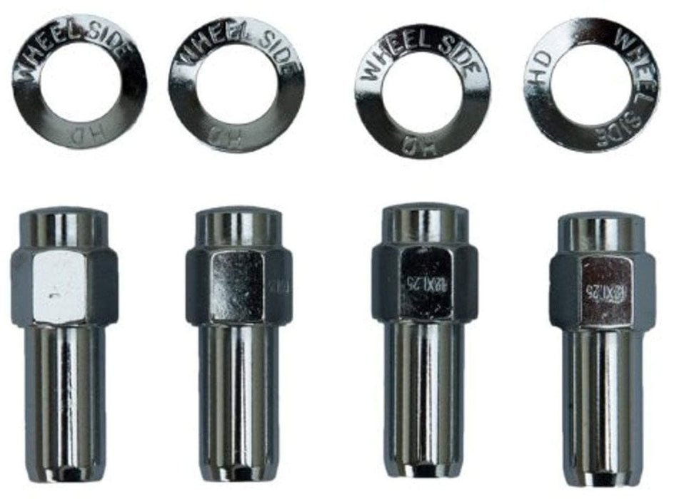 WELD Suit Draglite, Rodlite, Prostar Wheels (4 Pack) Closed End Wheel Nut and Washer 12mm x 1.5" WE601-1412 Autofit