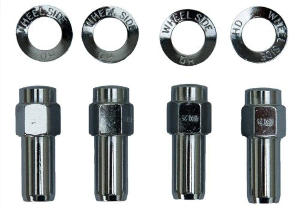 WELD Suit Draglite, Rodlite, Prostar Wheels (4 Pack) Closed End Wheel Nut and Washer 7/16" WE601-1414 Autofit