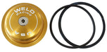 WELD Suit Sprint & Midget With O-Ring & Spiraloc & Oil Hole Hub Dust Cap - Gold WEC0323-OIL Autofit