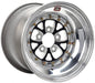 Weld V Series 15 x 12" Polished Wheel with Black Center Autofit