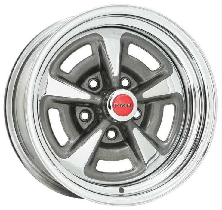 Wheel Vintiques 4-3/4" Bolt Circle With 4" Back Space Chrome Pontiac Rallye II Rim 15 x 8" WV60-583404-C Autofit