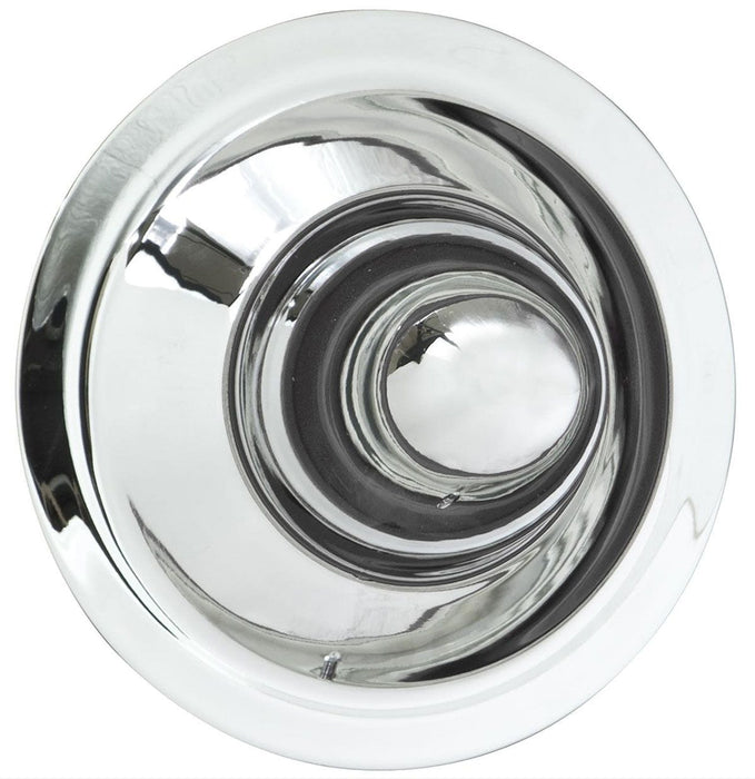 WHEELVINT 3-1/2" Tall Chrome Short Bullet Cap WV1026 Autofit